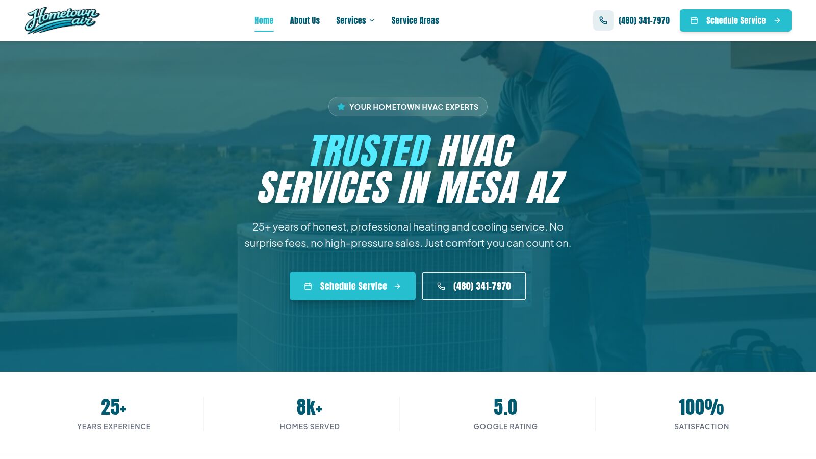 Hometown Air homepage